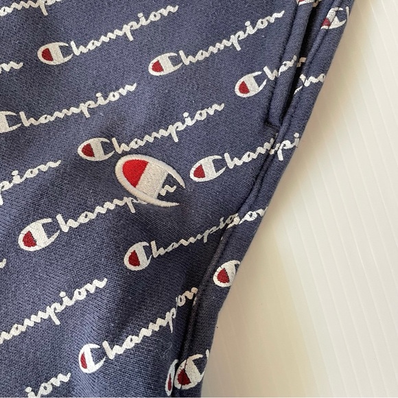 Champion womens size small  Navy Logo Sweatpants - Picture 3 of 8